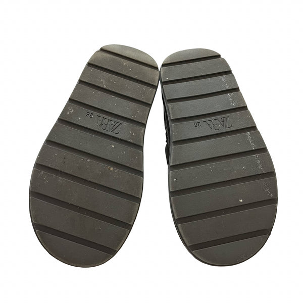 Zara Gray Quilted Faux Fur Lined Ankle Boots - Size 26 (9.5)