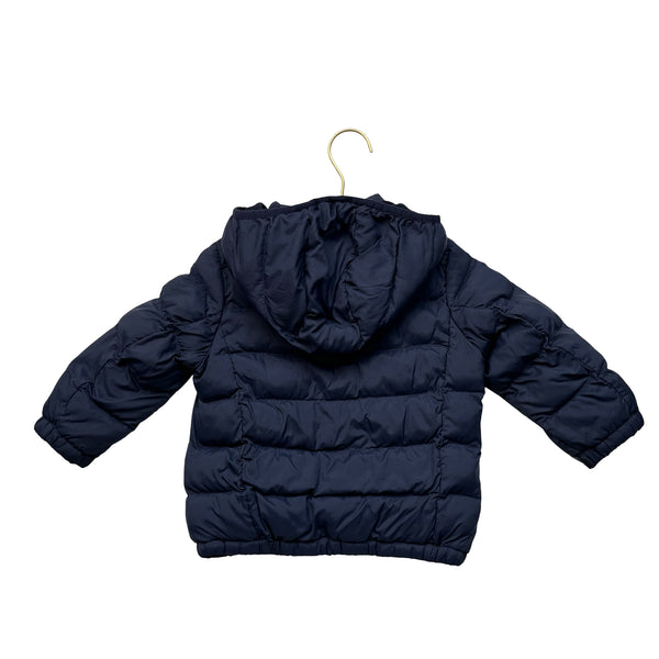 Uniqlo Navy Hooded Lightweight Puffer Jacket - Size 18-24 Mo