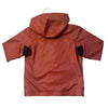 Petit Bateau Jersey-Lined Burnt Orange Hooded Rain Jacket - Size 6
