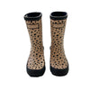Barbour Peach & Black Pattern Rain Boots - Size 10