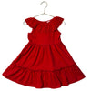Janie and Jack Red Eyelet Trim Dress - Size 3