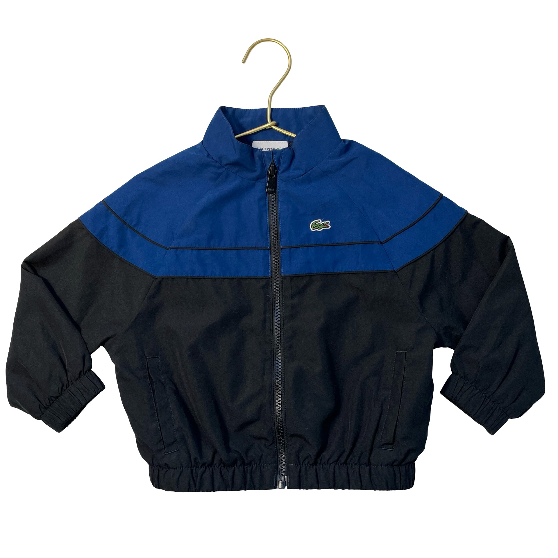 Lacoste Black & Blue Windbreaker Jacket - Size 3A
