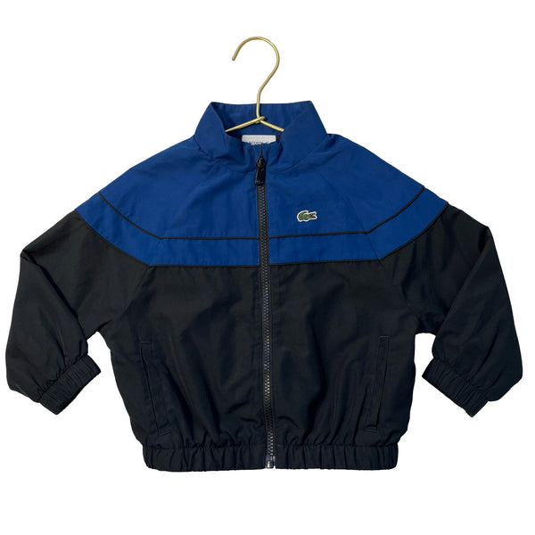 Lacoste Black & Blue Windbreaker Jacket - Size 3A