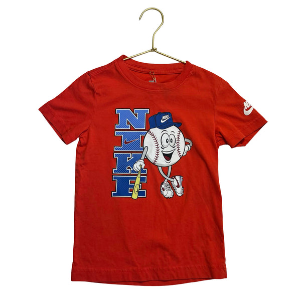Nike Red Baseball Graphic T-Shirt - Size 5