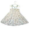 Stella McCartney Kids Ivory Cotton Gauze Embroidered Bow Dress - Size 8