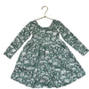 Hanna Andersson Mint Green Village Print Dress - Size 3T