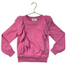 Lola & The Boys Pink Ruffle Sweatshirt - Size 4