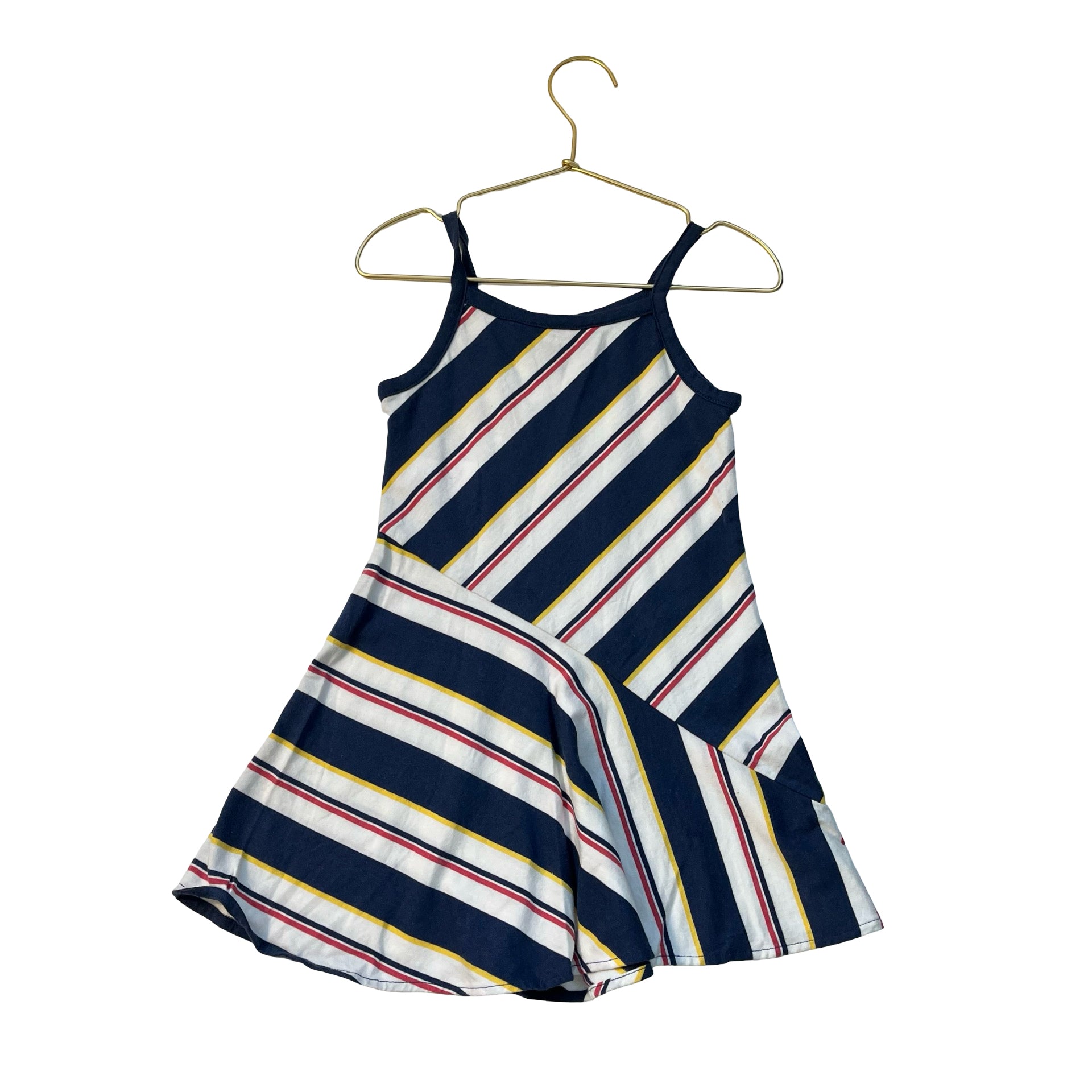 Polo Ralph Lauren Navy, Ivory, Red, Yellow Striped Dress - Size 3