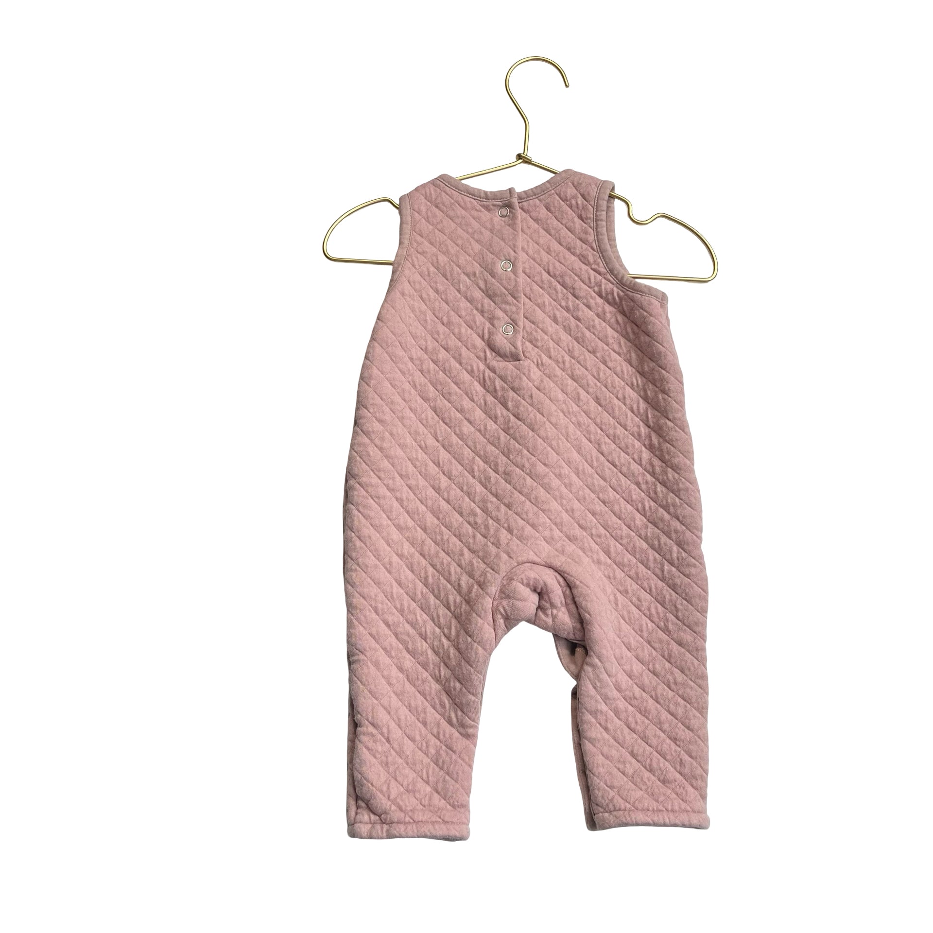 Pehr Dusty Pink Quilted One-Piece Overall - Size 3-6 Mo