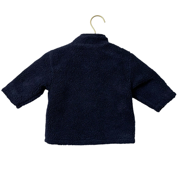 Petit Bateau Navy Sherpa Jacket - Size 18 Mo