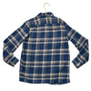 Gap Kids Blue, Ivory, Tan Plaid Flannel Button Down Shirt - Size M 8