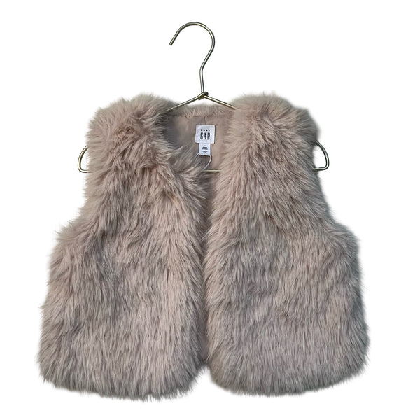Baby Gap Pink Faux Fur Vest - Size 4