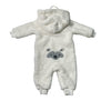 Petit Lem Ivory Sherpa Bunting - Size 6 Mo