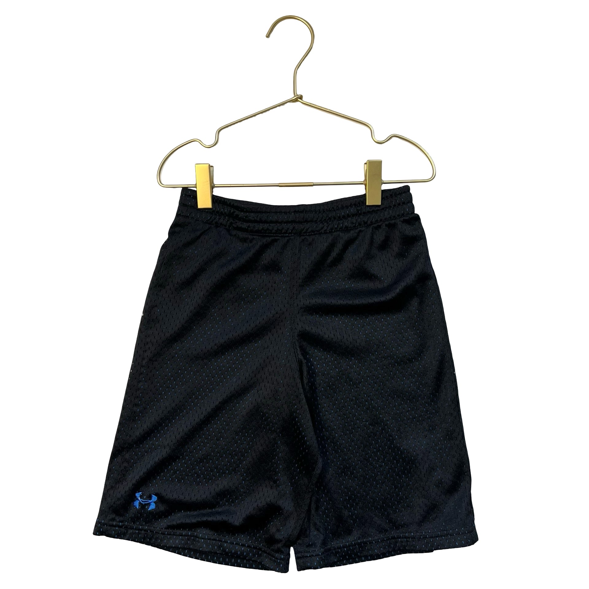 Under Armour Black & Blue Mesh Athletic Shorts - Size 7