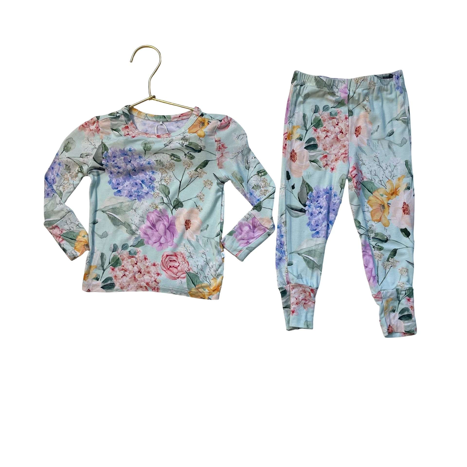 Posh Peanut Floral PJ Set - Size 12-18 Mo