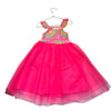 Primark Tie Dye & Neon Pink Tulle Dress - Size 7-8