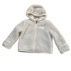 North Face Ivory & Silver Metallic Fleece Jacket - Size 6-12 Mo
