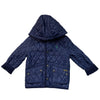 Polo Ralph Lauren Navy Quilted Jacket, Removeable Hood - Size 4