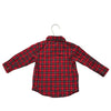 Old Navy Red & Black Plaid Button Down Shirt &  Bowtie - Size 12-18 Mo