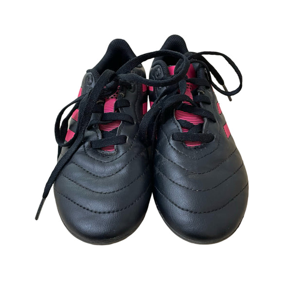 Adidas Black & Hot Pink Soccer Cleats - Size 1Y