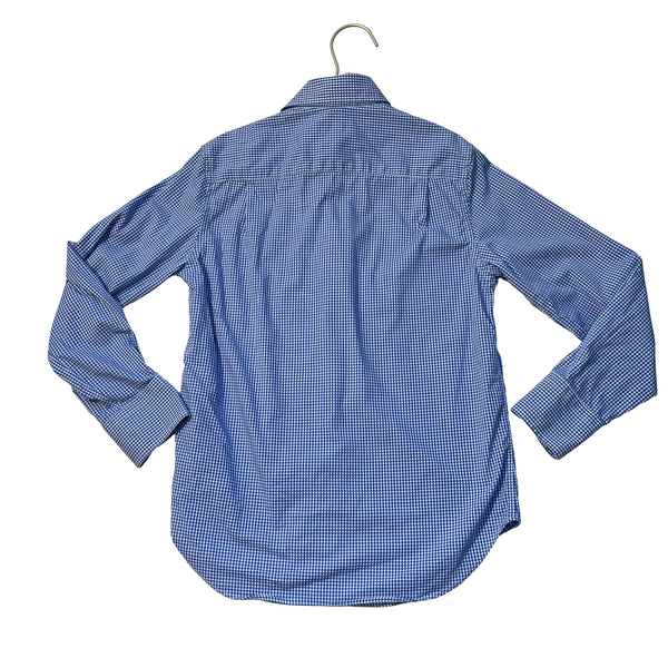 Crewcuts Blue & White Check Button Down Shirt - Size 8