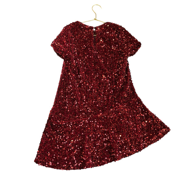 Zara Red Sequin Dress - Size 9