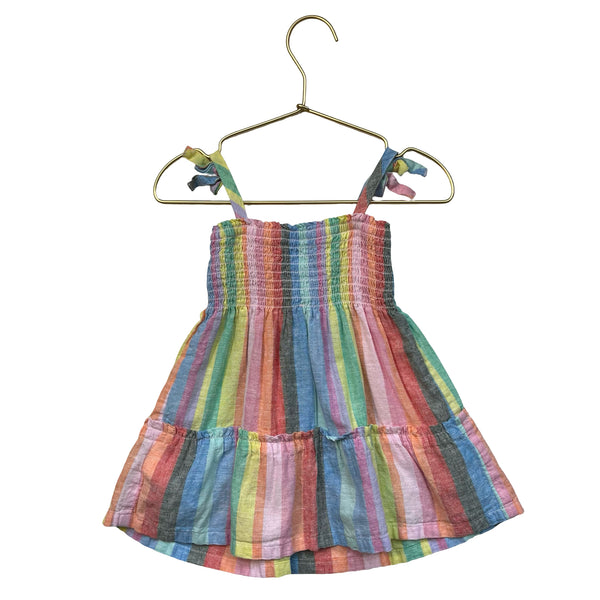 Baby Gap Colorful Striped Linen-Cotton Dress - Size 12-18 Mo
