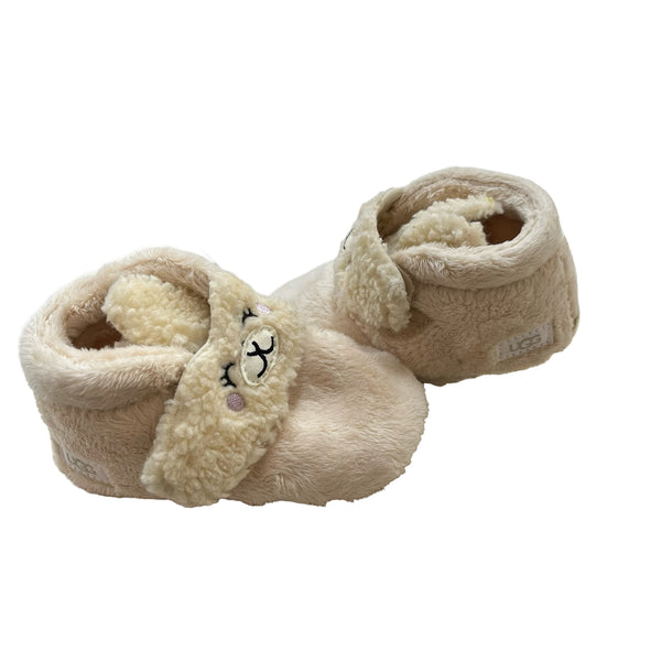 UGG Bixbee Llama Fuzzy Soft Sole Booties in Box - Size 4-5