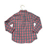 Crewcuts Peach & Teal Check Button Down Shirt - Size 2