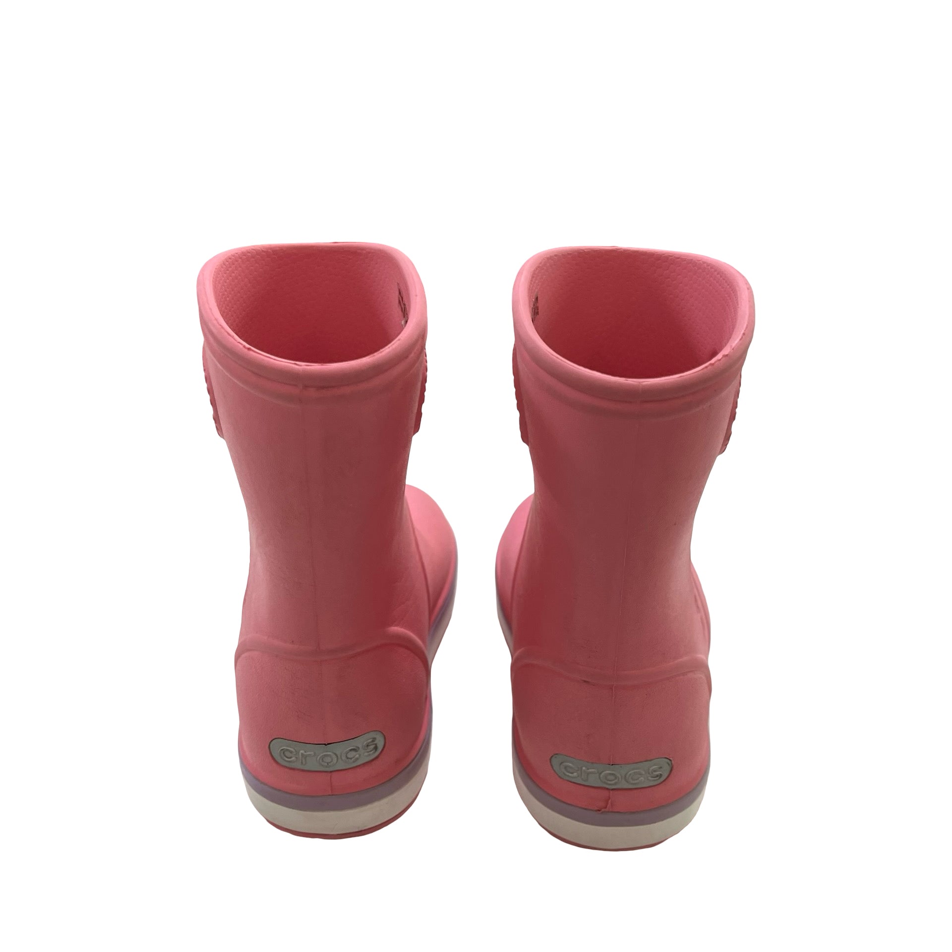 Crocs Pink Rainboots - Size C7