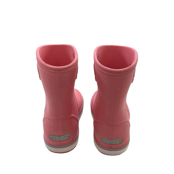 Crocs Pink Rainboots - Size C7