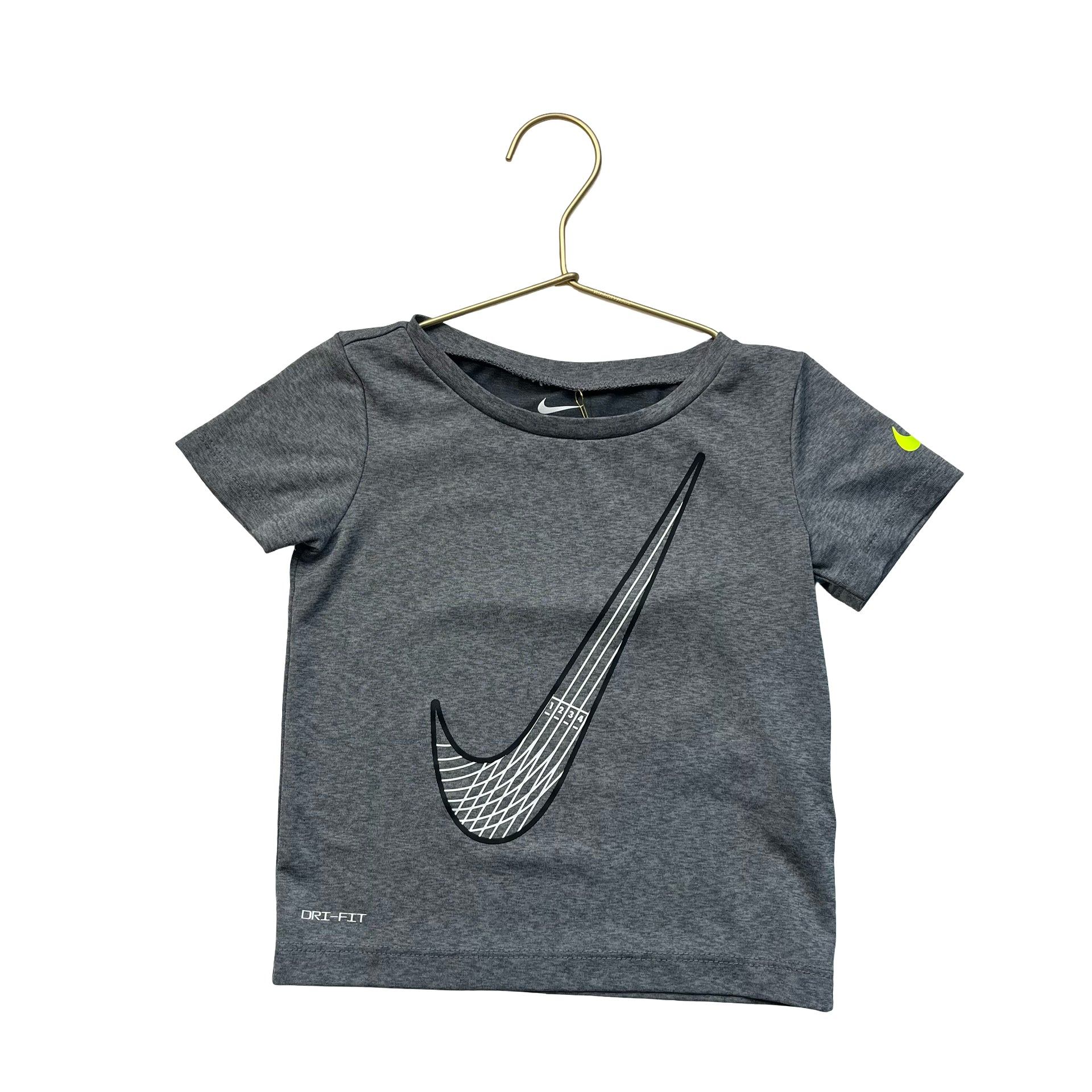 Nike Gray Logo Athletic T-Shirt - Size 24 Mo