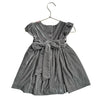Claudia Sage Green & Pink Print Velvet Dress - Size 18 Mo