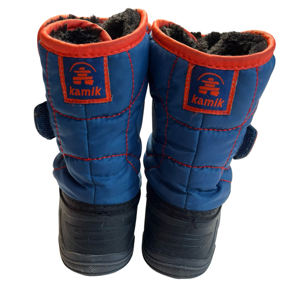 Kamik Blue & Orange Winter Boots - Size 10
