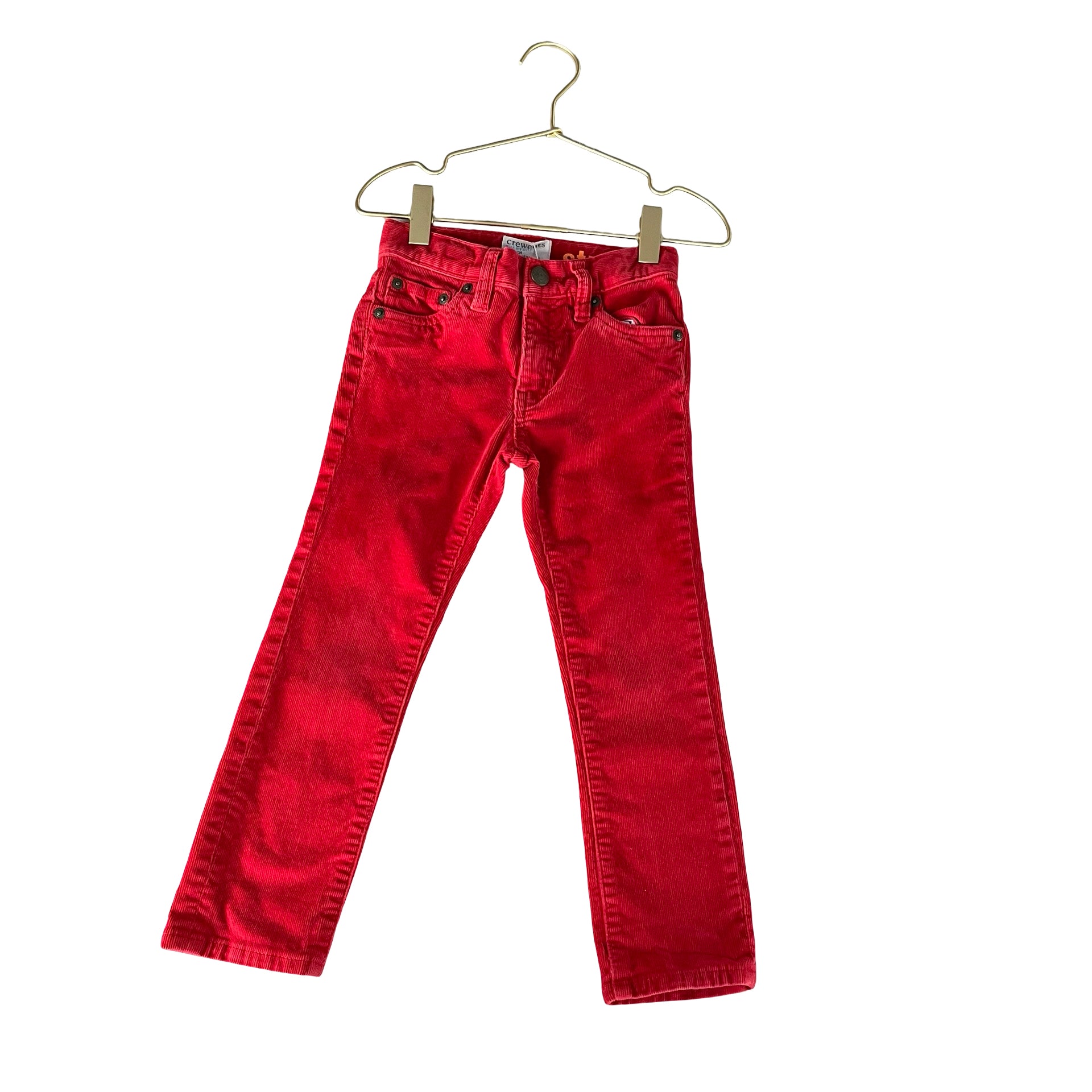 Crewcuts Stretch Red Corduroy Pants - Size 4