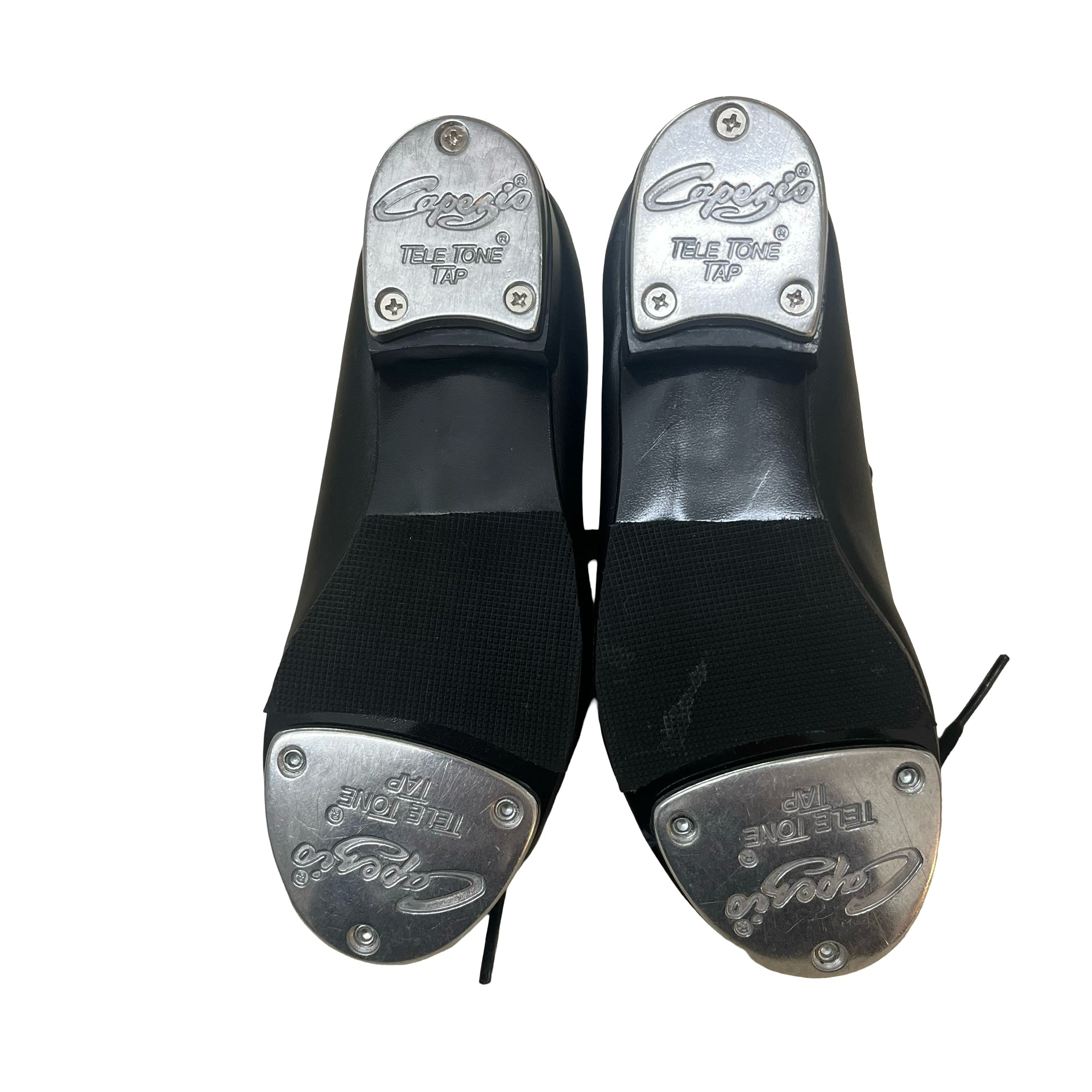 Capezio Black Lace Up Tap Shoes - Size 10W