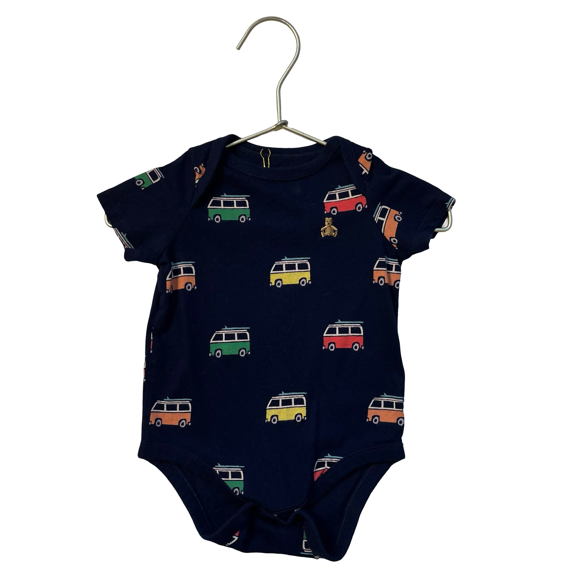 Baby Gap Navy Surf Van Print Onesie Bodysuit - Size 6-12 Mo