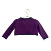 Janie and Jack Purple & Navy Trim Cropped Cardigan - Size 18-24 Months