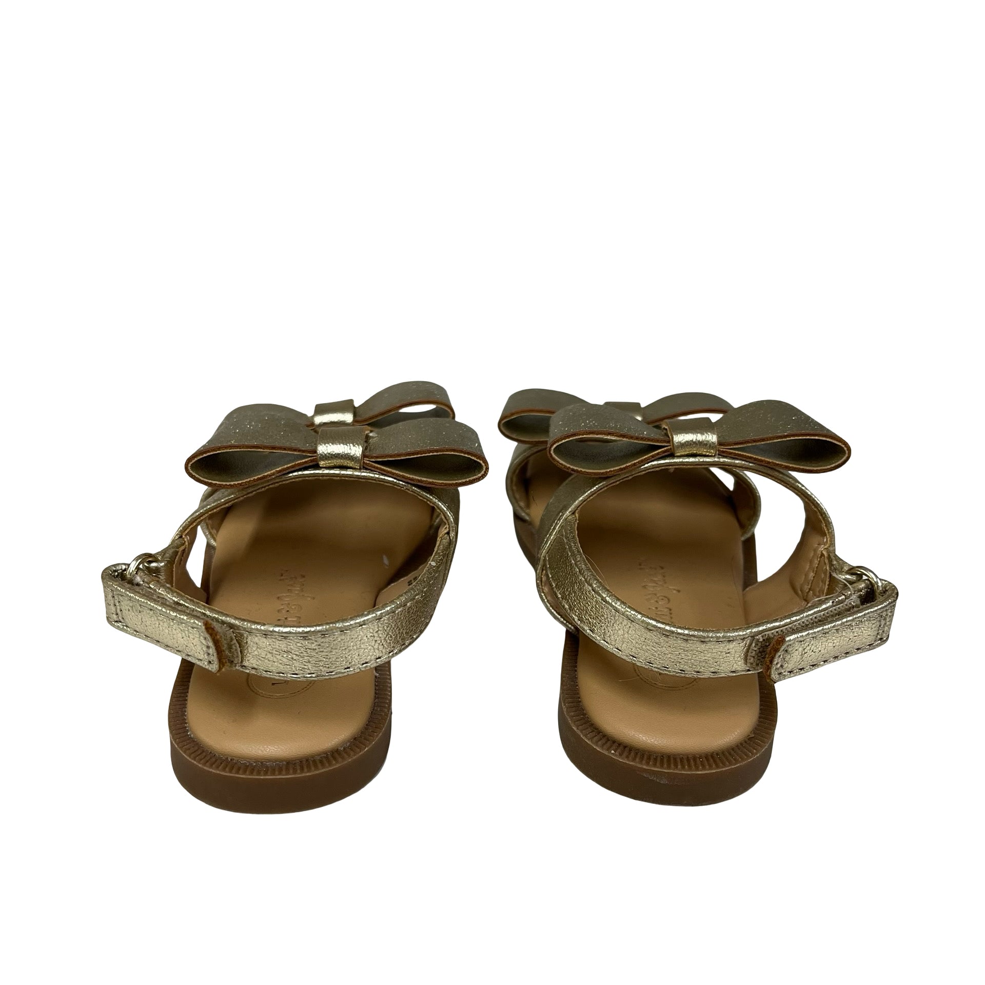 Cat & Jack Gold Bow Sandals - Size 5