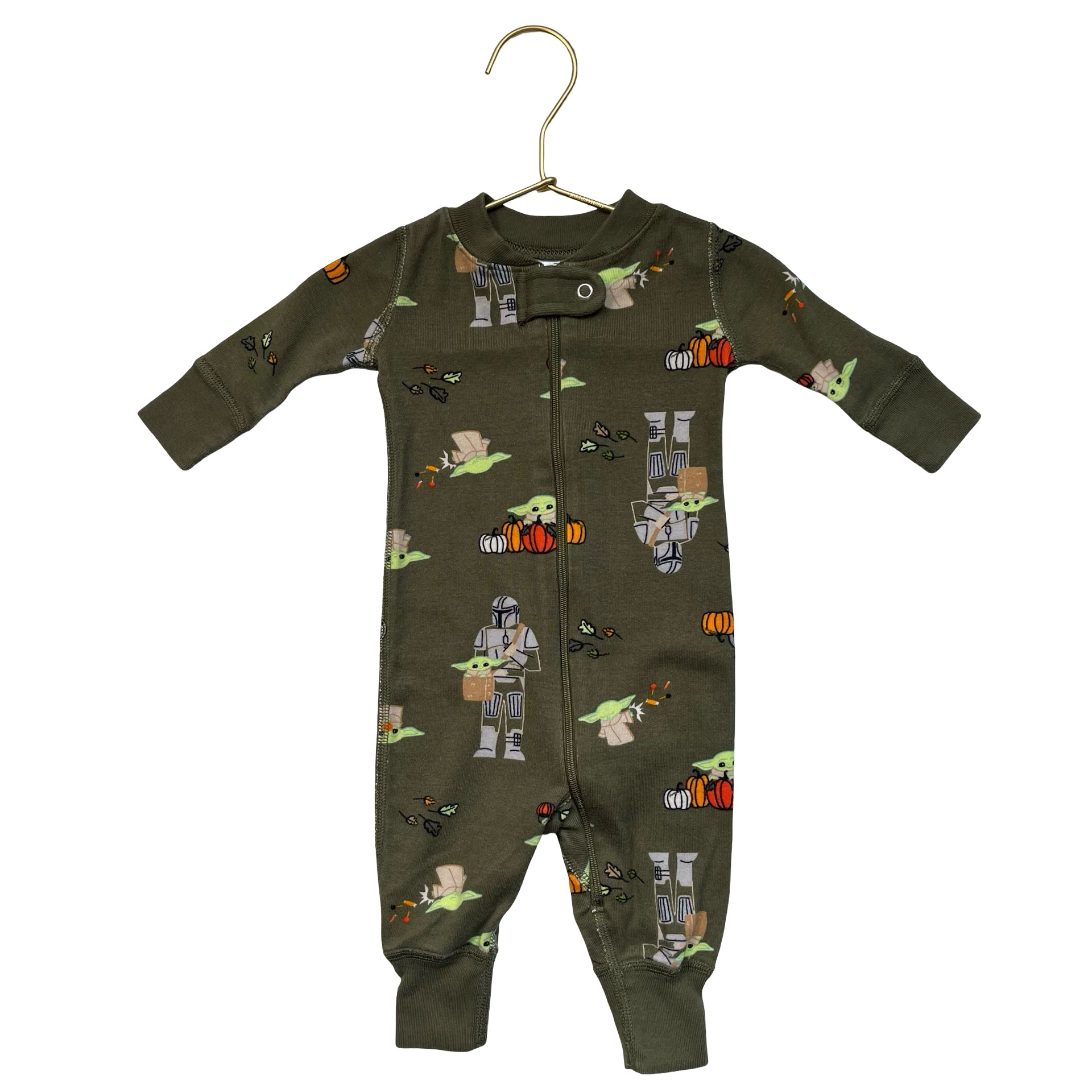 Hanna Andersson x Star Wars Baby Yoda Halloween One-Piece - Size 0-3 Mo