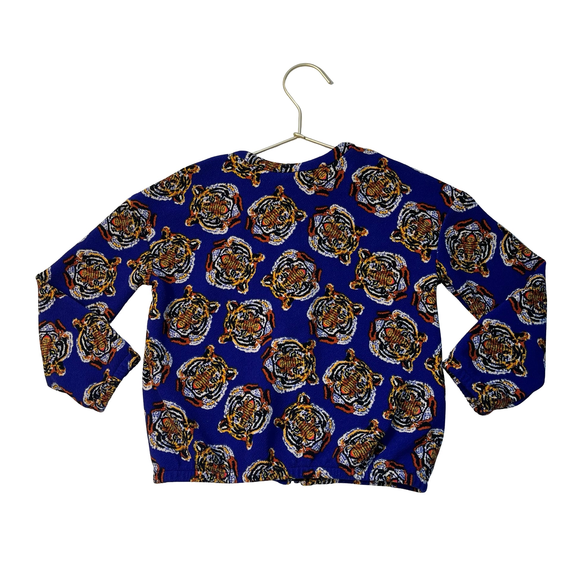 LuLa Roe Blue Tiger Print Lightweight Jacket - Size 6