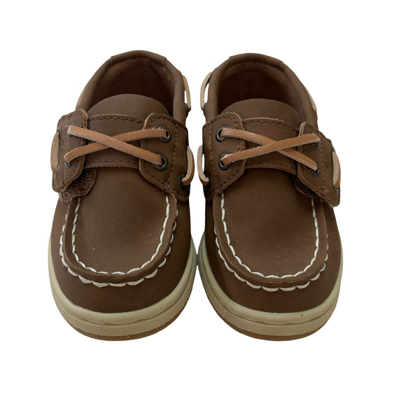 Sperry Brown Leather Top Sider Shoes - Size 7.5 Wide