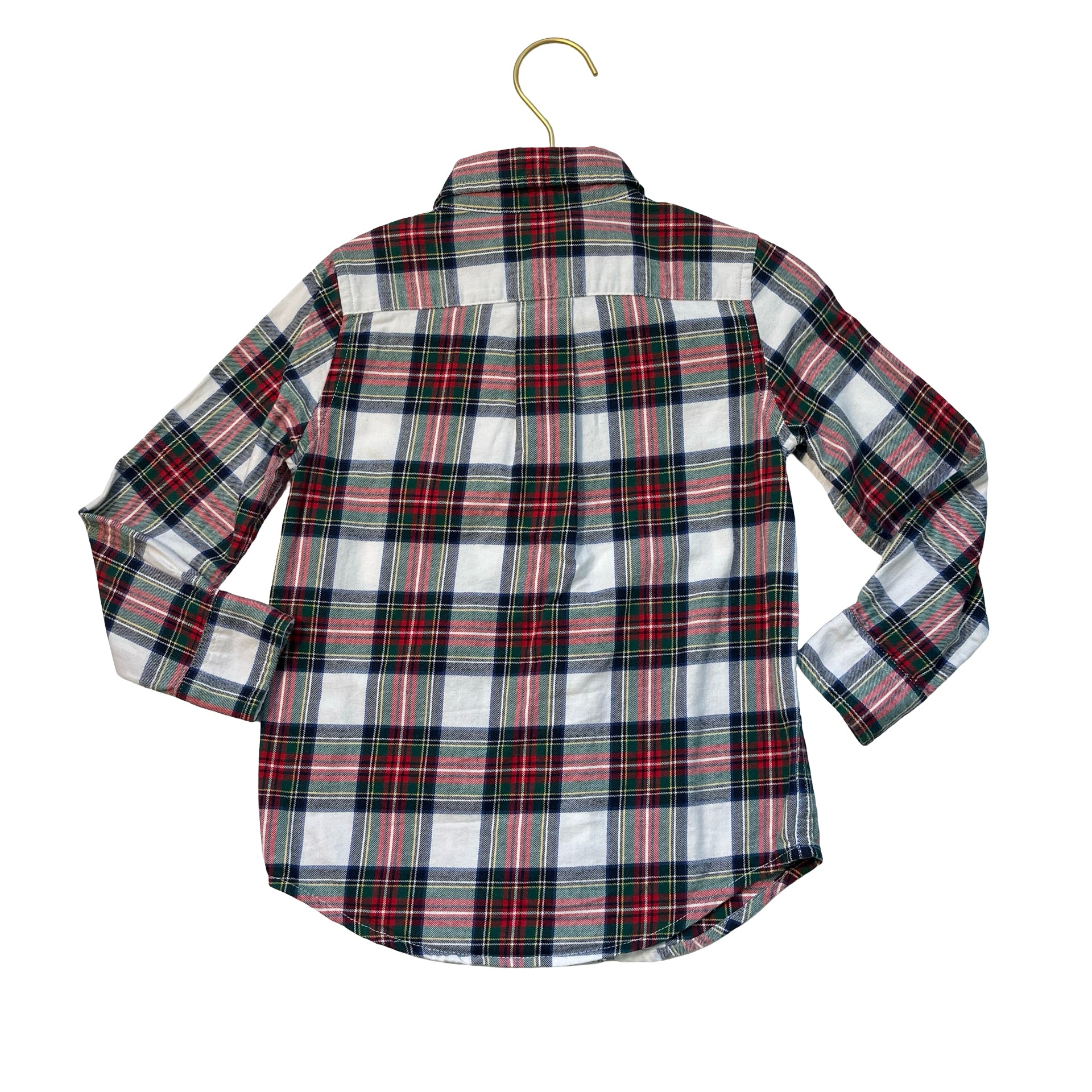 Janie and Jack Tartan Plaid Button Down Shirt - Size 3