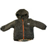 North Face Reversible Olive Green Camo & Sherpa Hooded Jacket - Size 12-18 Mo