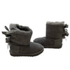 UGG Bailey Bow Gray Shearling Boots - Size 11