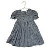 Gap x Doen Navy & White Check Smocked Dress - Size 3