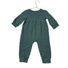 Hanna Andersson Green & Gold Metallic Striped One-Piece - Size 2T