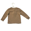 Janie and Jack Tan Speckled Henley Shirt - Size 18-24 Mo