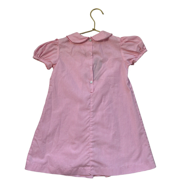 Southern Sunshine Pink Check Heart Dress - Size 4T