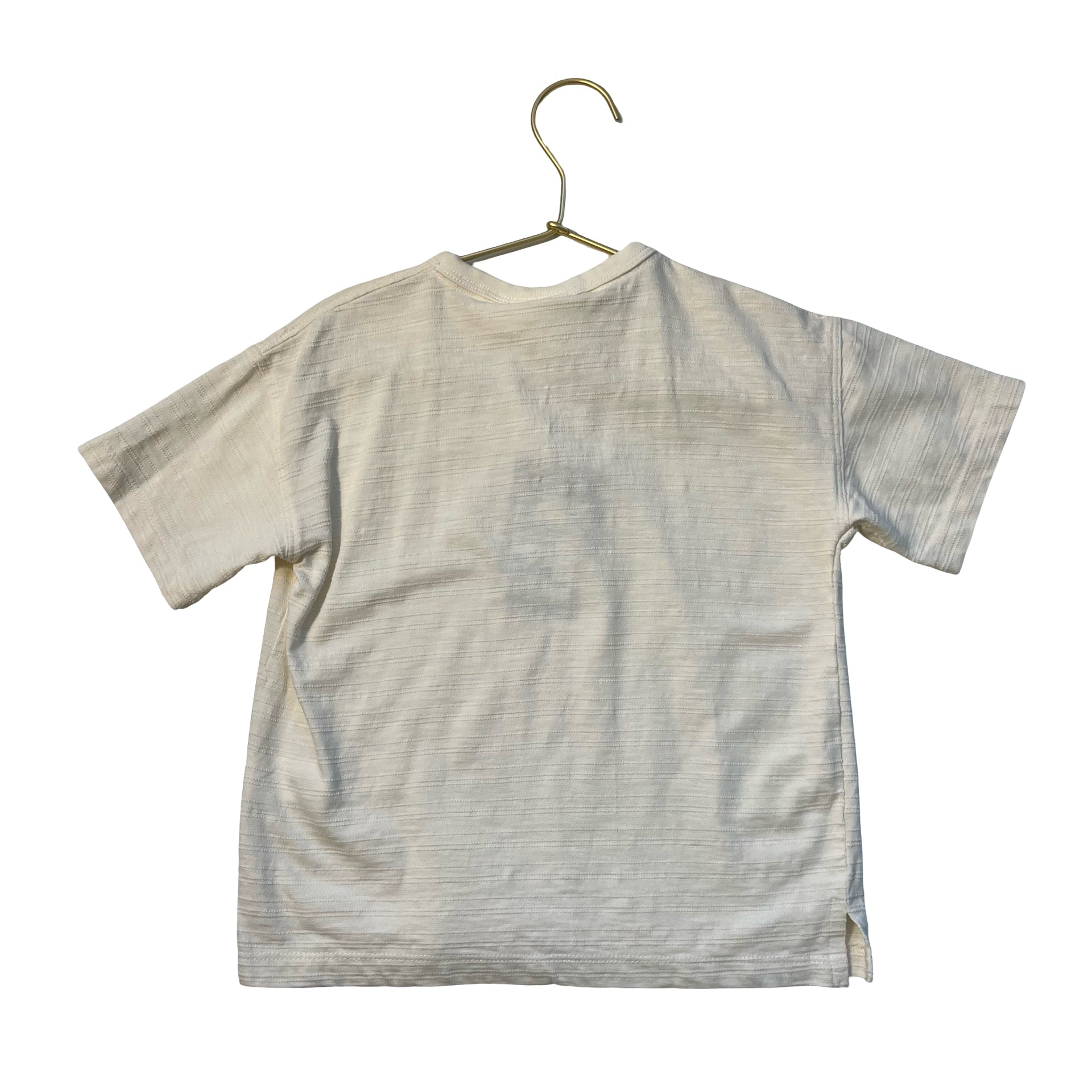 Zara Ivory Henley T-Shirt - Size 4